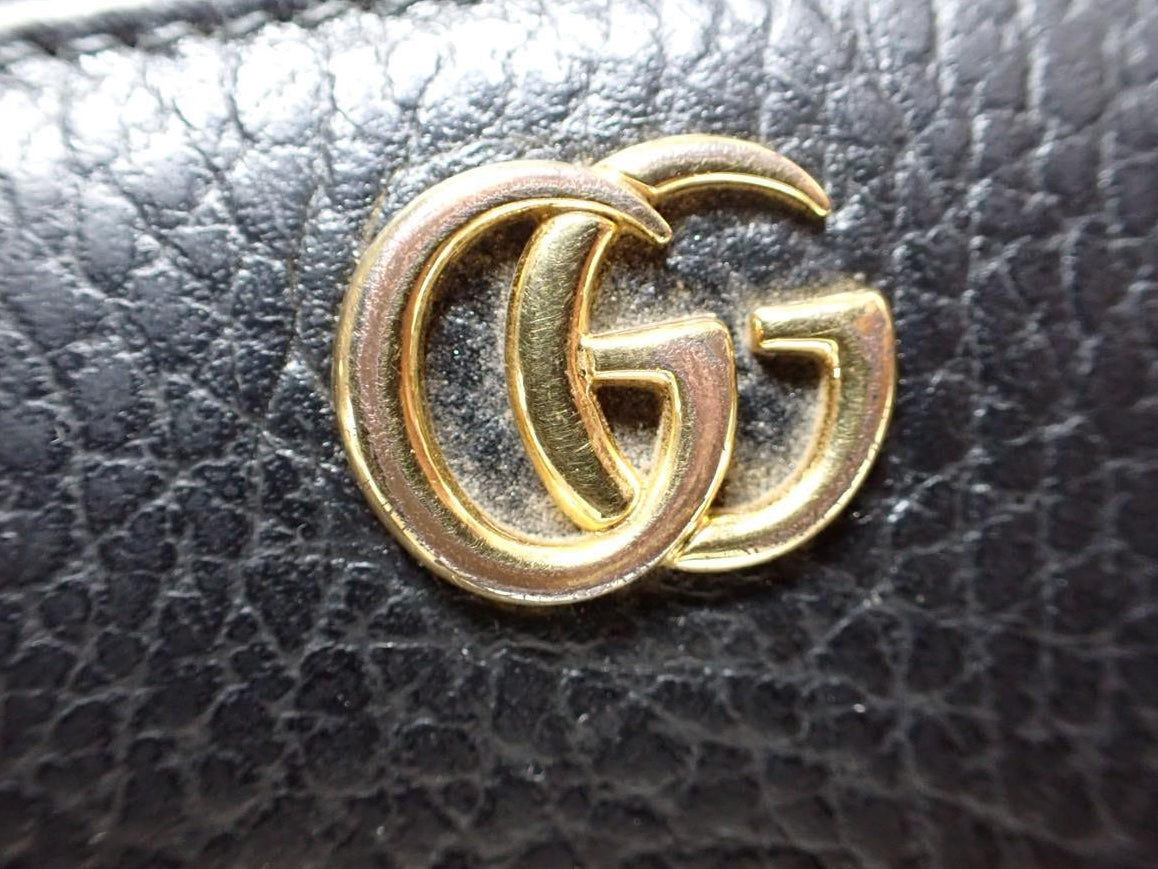 Gucci GG Marmont Zippy Wallet Black 3075