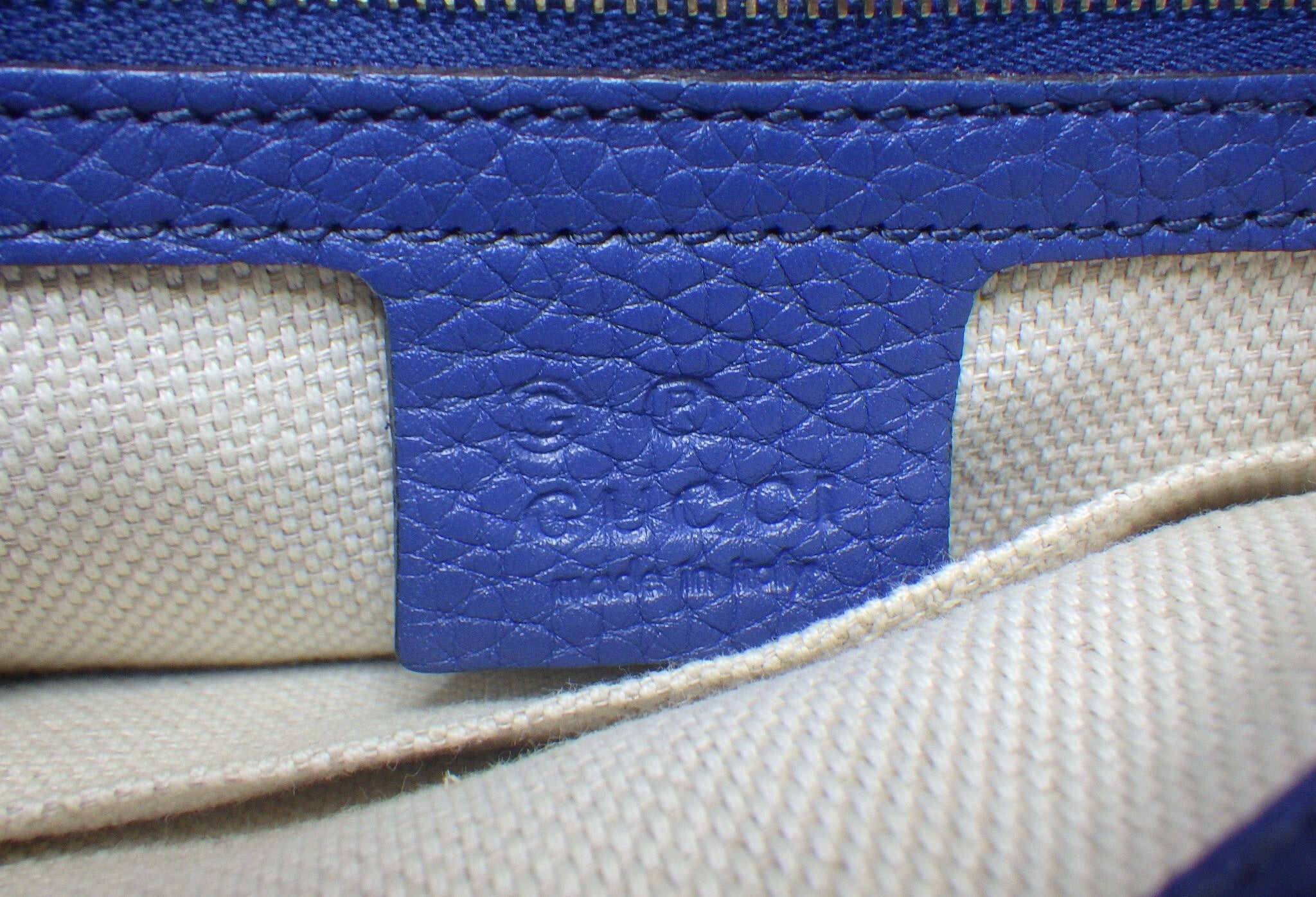 Gucci Soho Tassel Chain Crossbody Bag Blue 3229