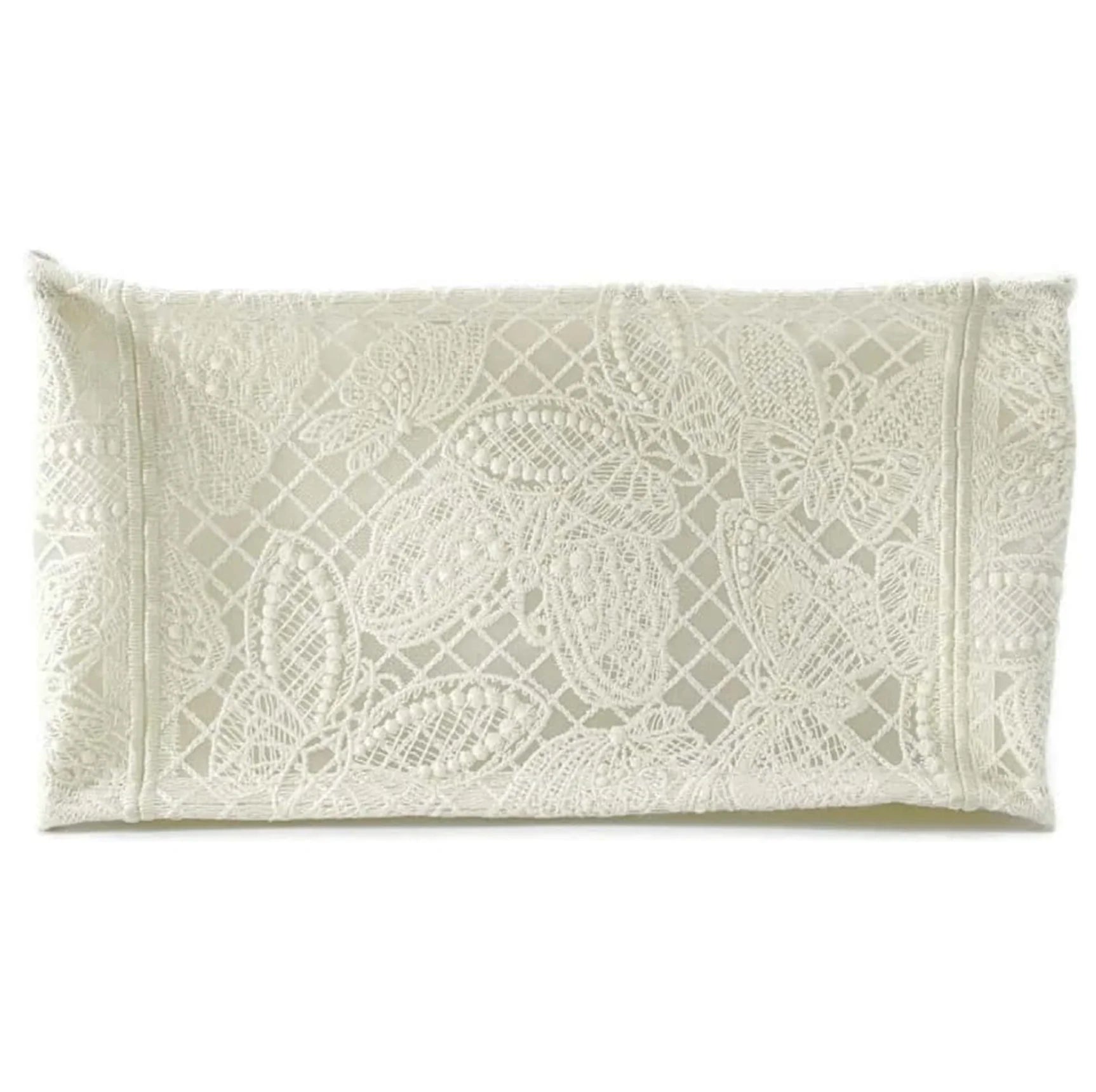 Dior Medium Book Tote 3D Macrame D-Lace Butterfly White
