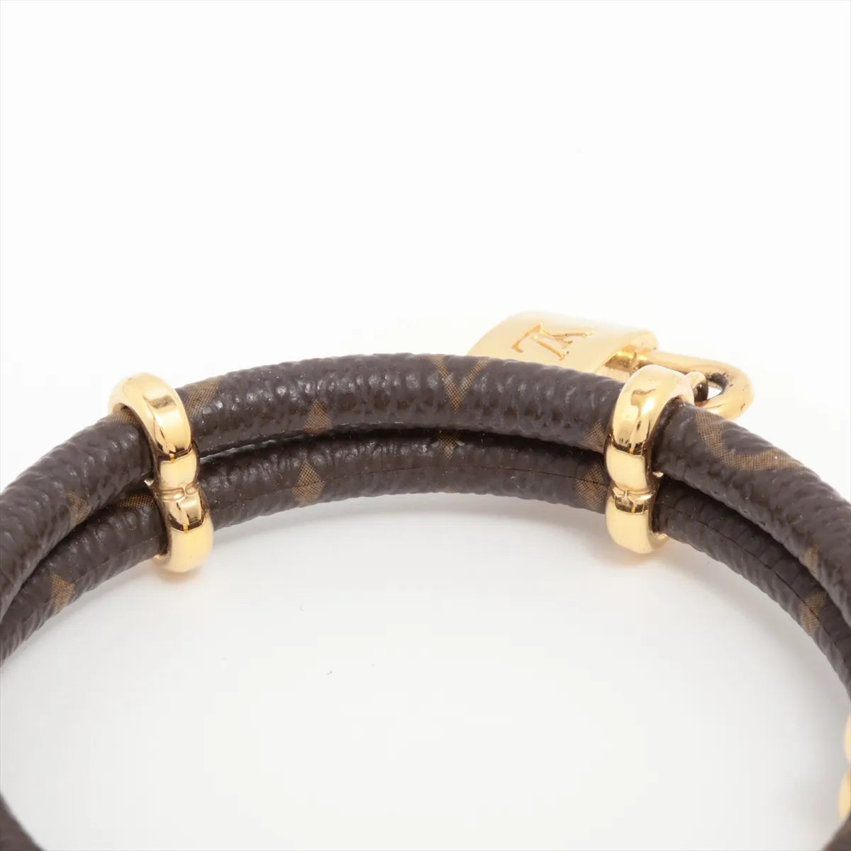 Louis Vuitton Keep It Twice Bracelet Monogram Gold Size 17 3242