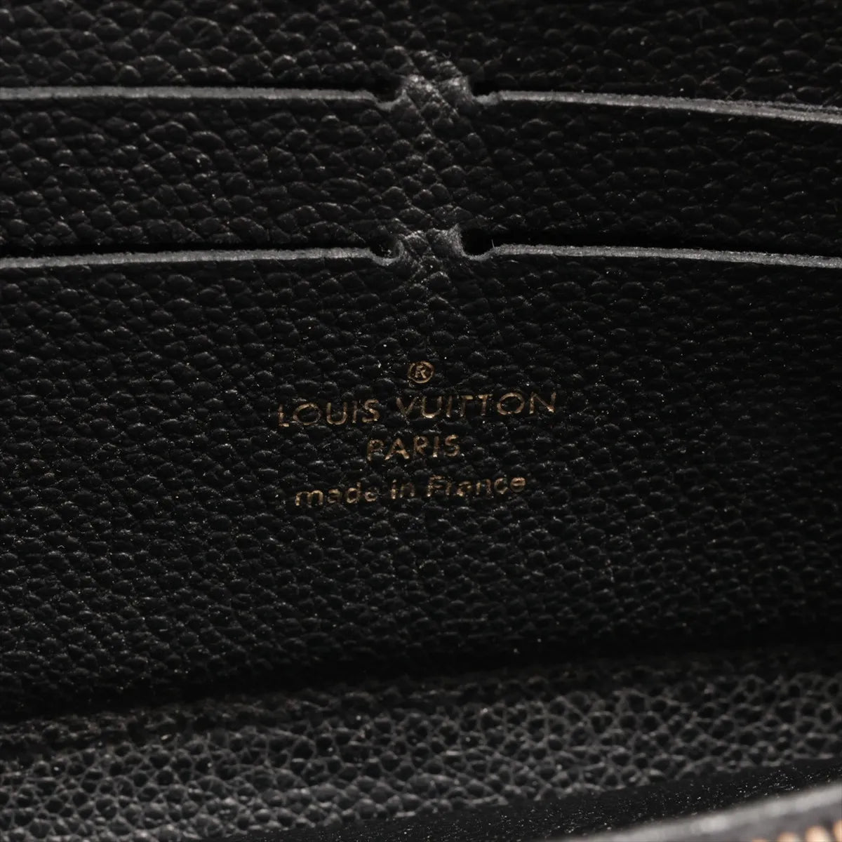 Louis Vuitton Zippy Wallet Black Empreinte Leather 3494