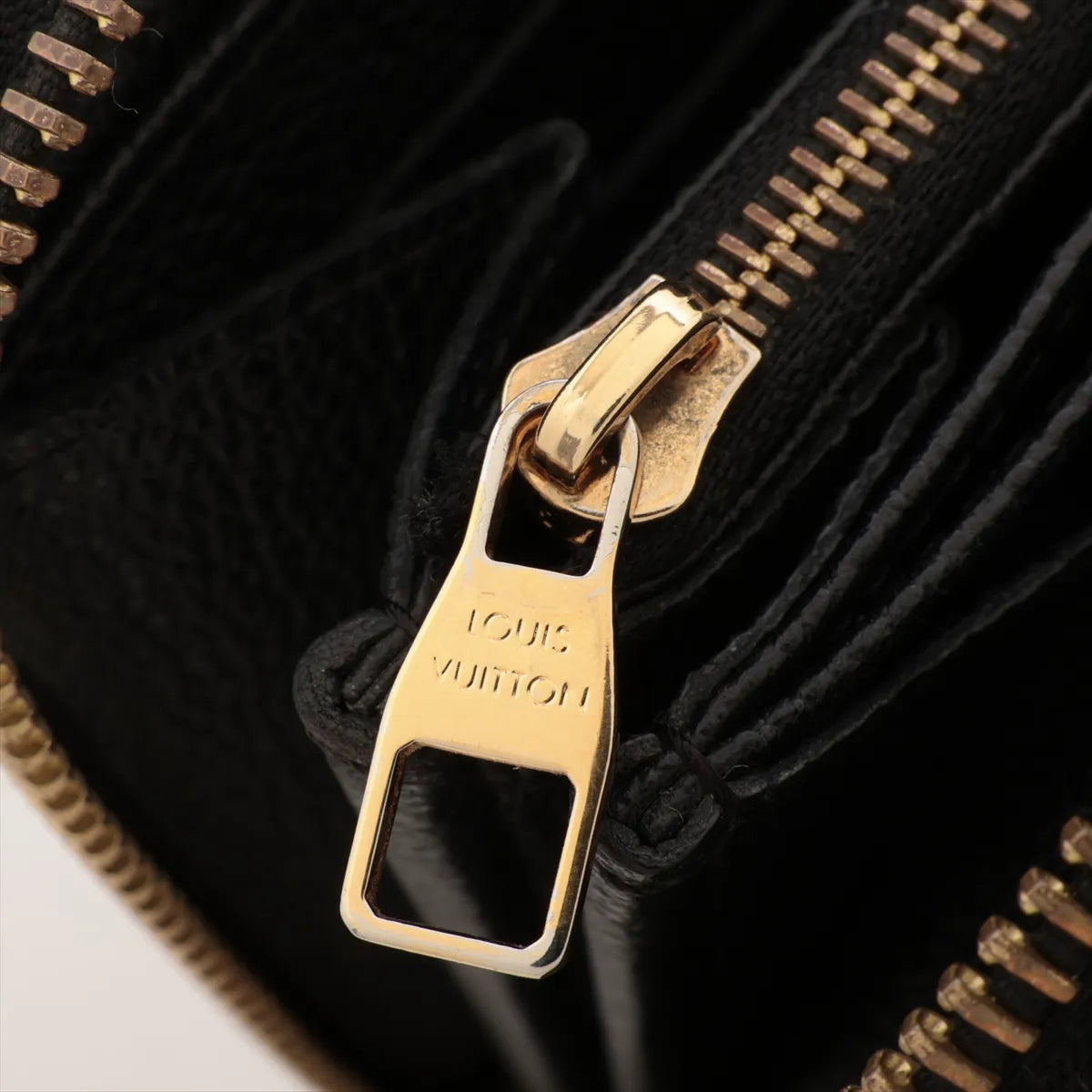 Louis Vuitton Zippy Wallet Black Empreinte Leather 3494