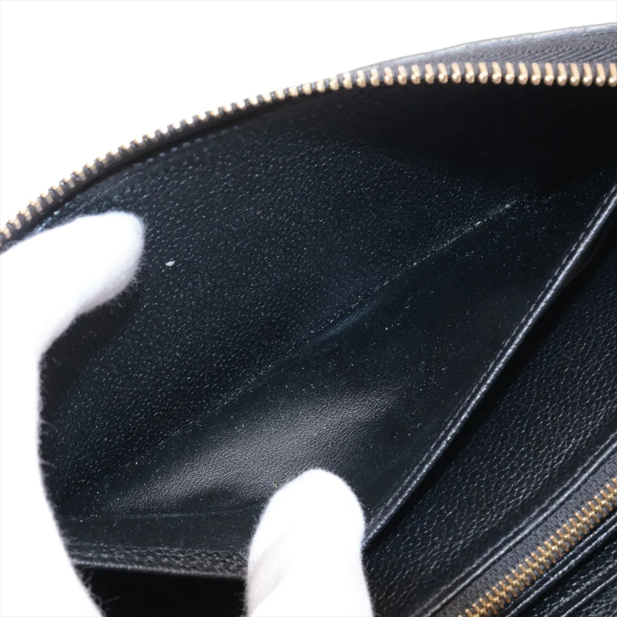 Louis Vuitton Zippy Wallet Black Empreinte Leather 3494