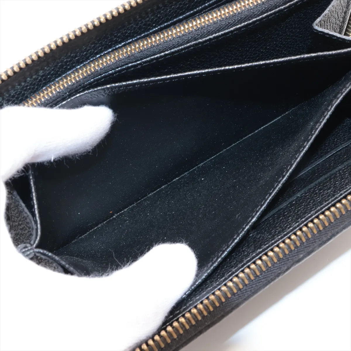 Louis Vuitton Zippy Wallet Black Empreinte Leather 3494