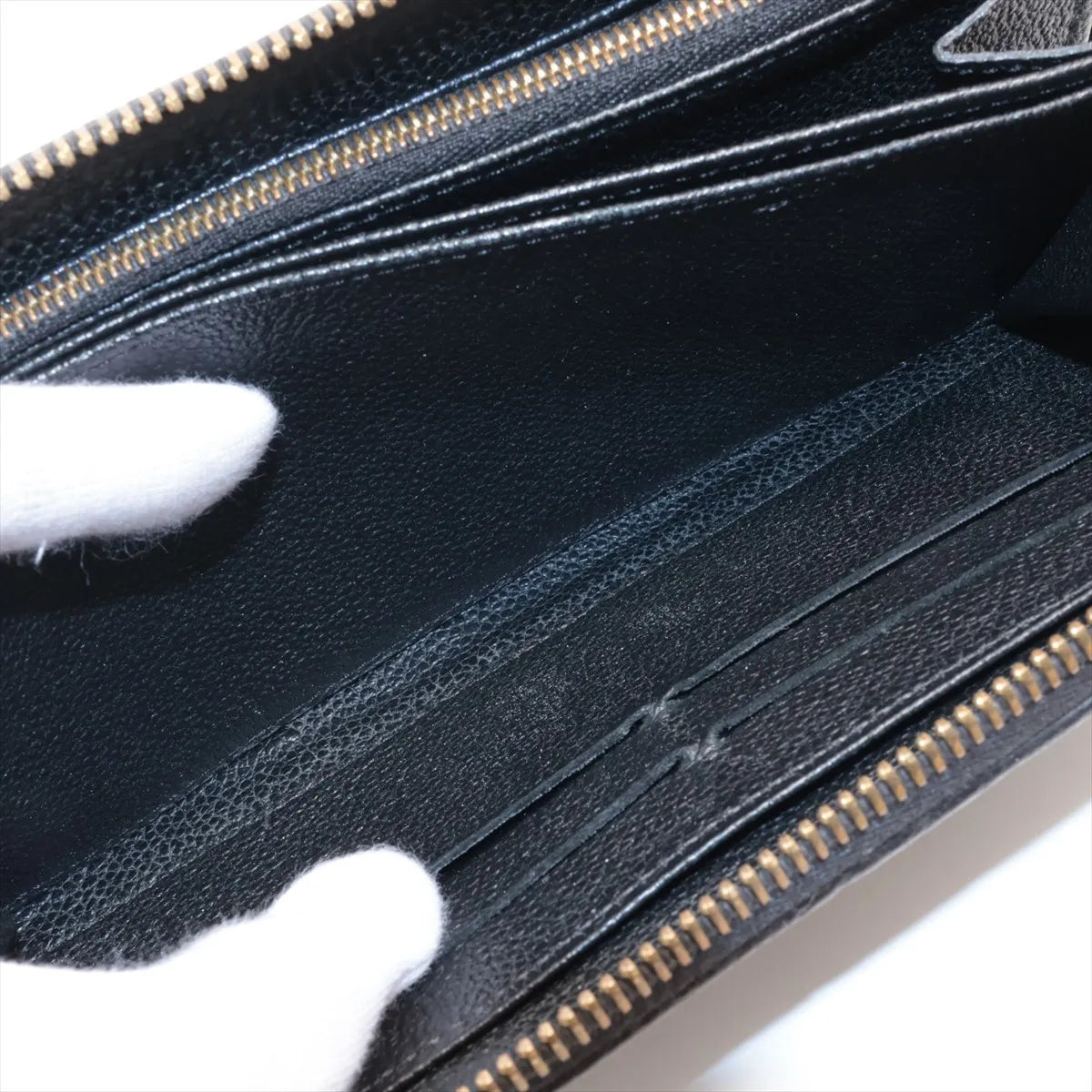 Louis Vuitton Zippy Wallet Black Empreinte Leather 3494