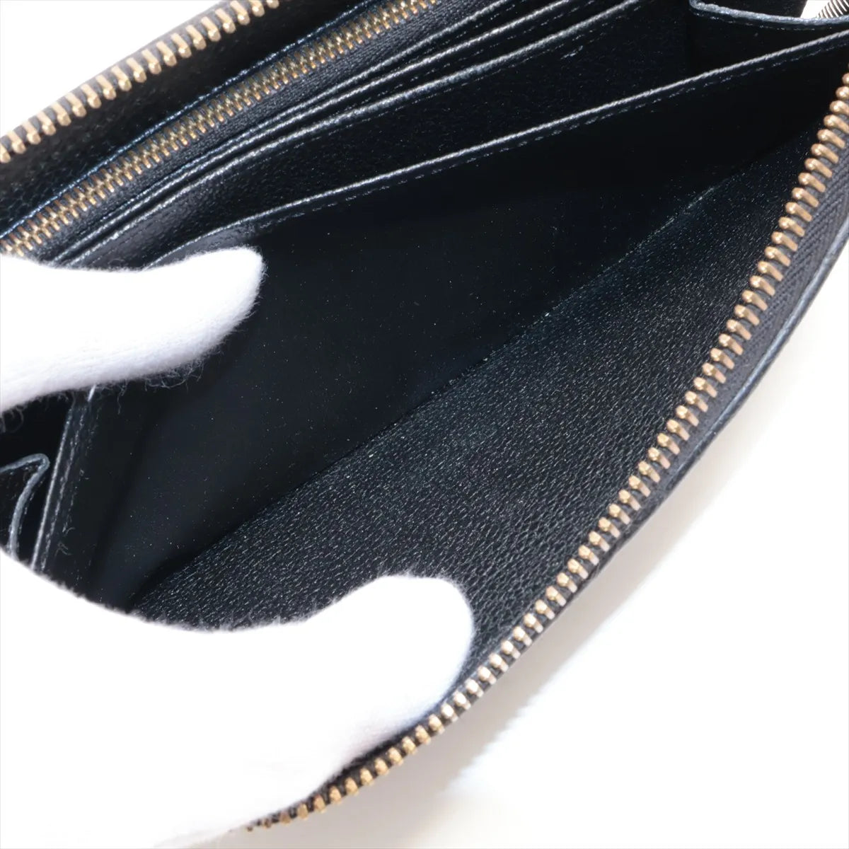 Louis Vuitton Zippy Wallet Black Empreinte Leather 3494