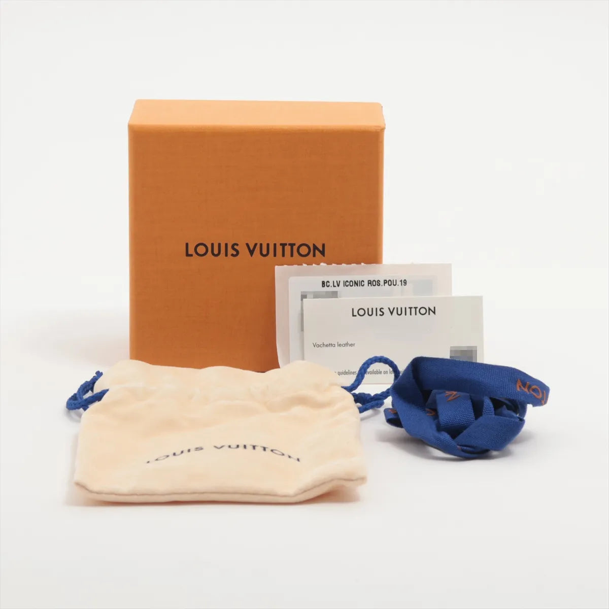 Louis Vuitton LV Iconic Bracelet Size 19 Pink Gold (Full Set) 3244