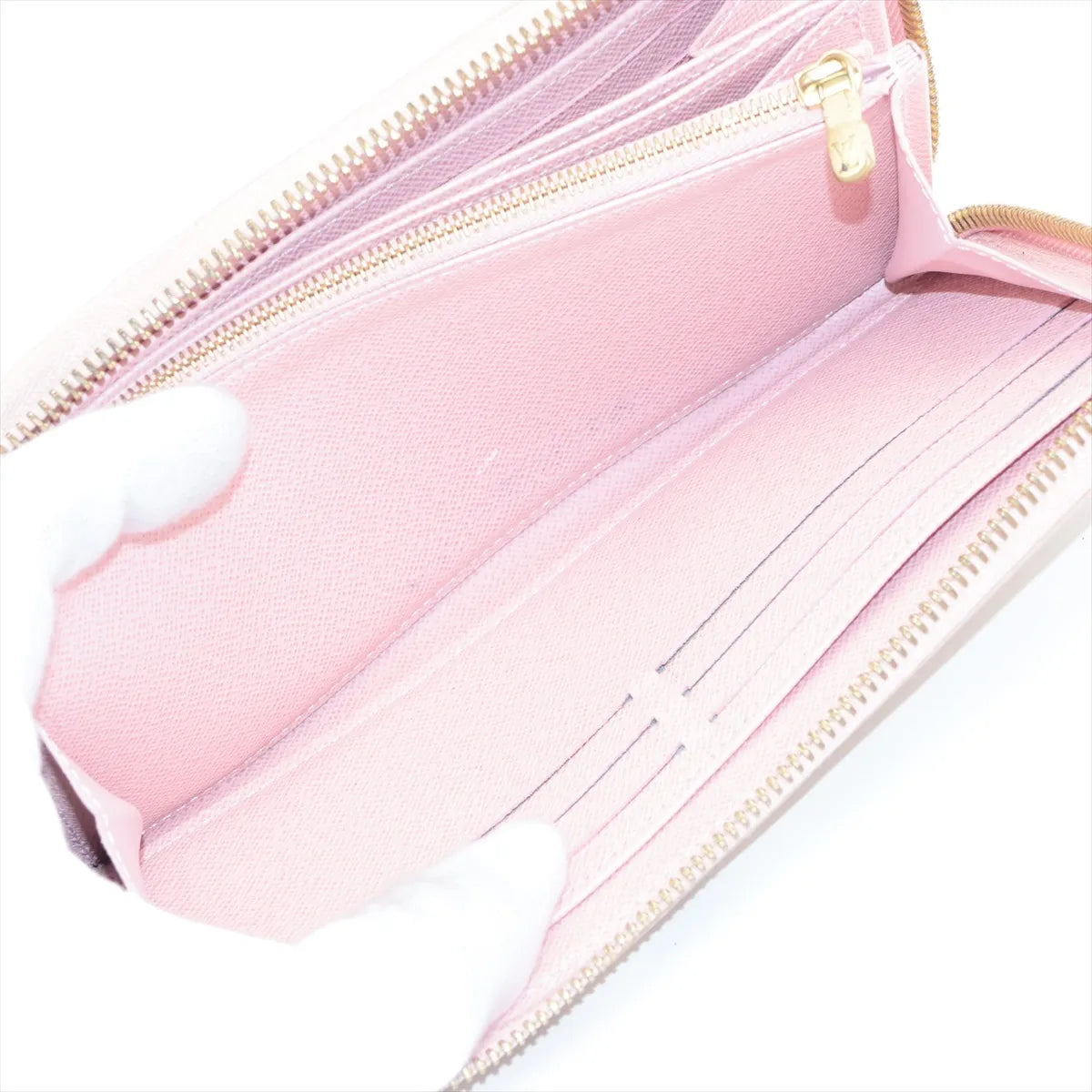 Louis Vuitton Zippy Wallet Damier Azur Rose Ballerine 3257