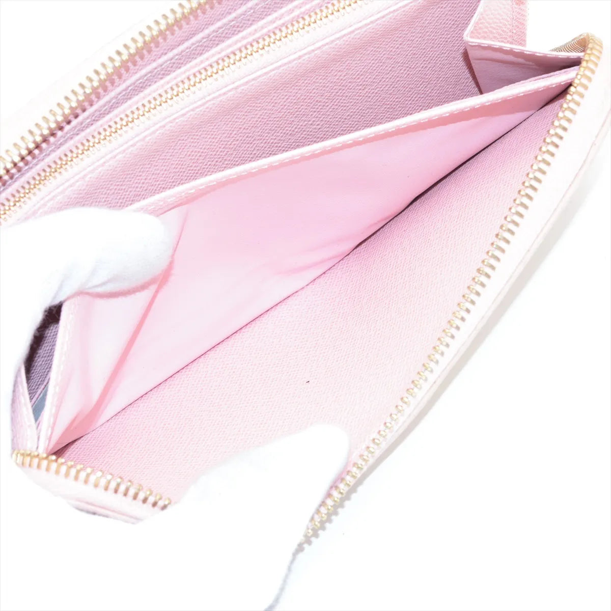 Louis Vuitton Zippy Wallet Damier Azur Rose Ballerine 3257