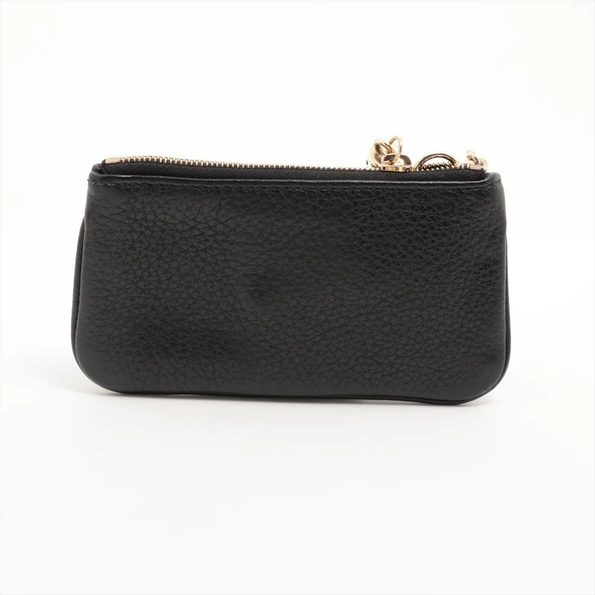 Gucci Soho Key Pouch Coin Purse Black Leather 3252