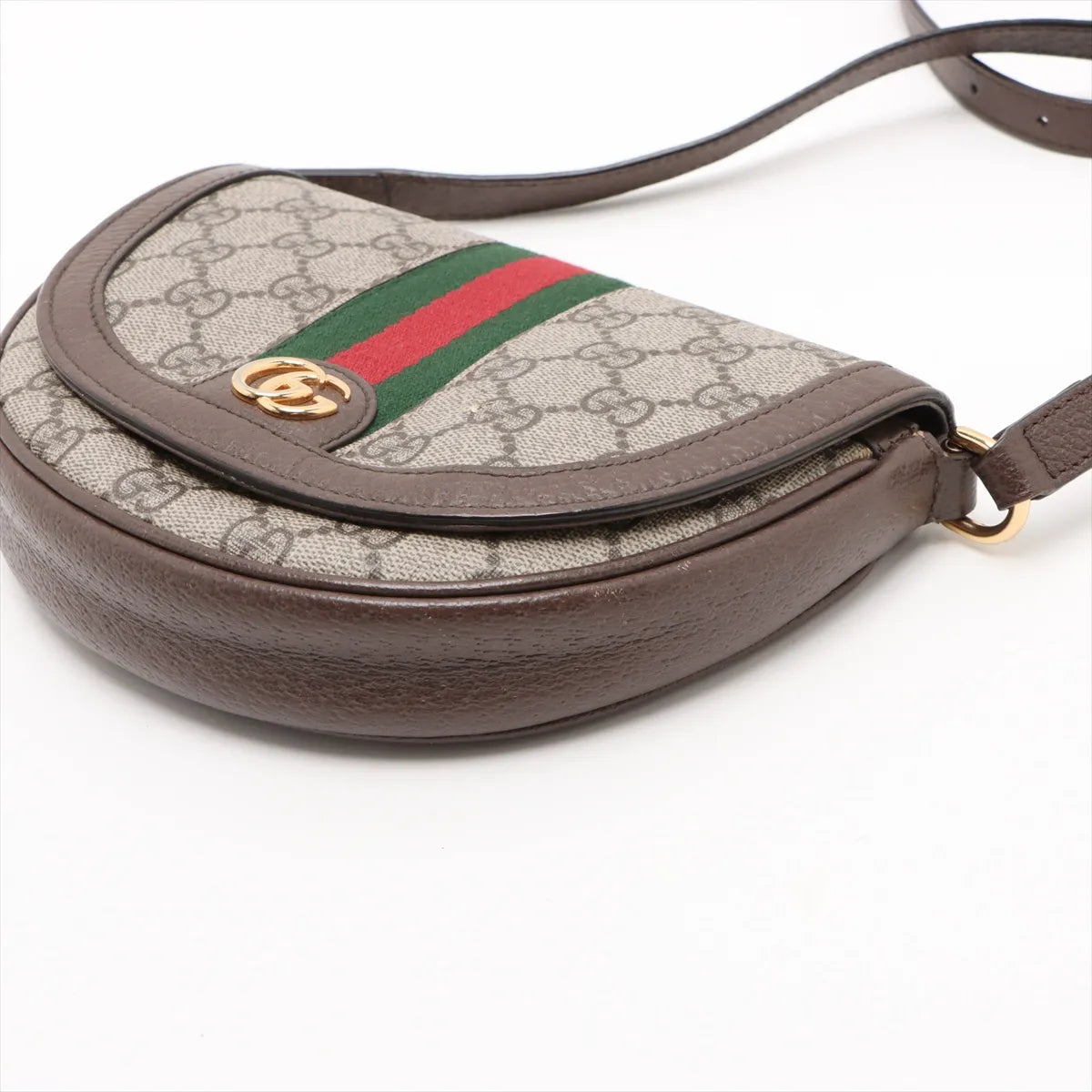 Gucci Ophidia Mini Half Moon Shoulder Bag GG Supreme 3409