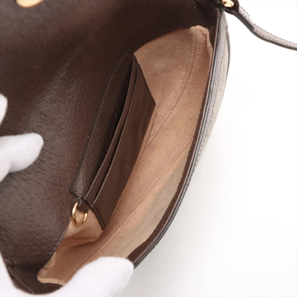 Gucci Ophidia Mini Half Moon Shoulder Bag GG Supreme 3409