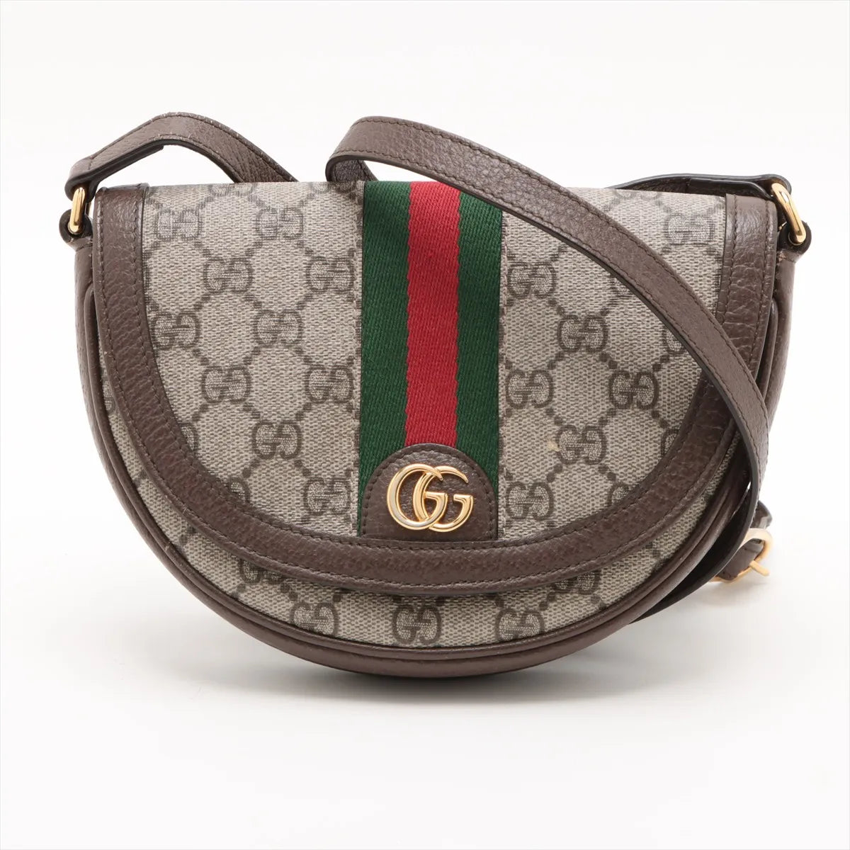 Gucci Ophidia Mini Half Moon Shoulder Bag GG Supreme 3409