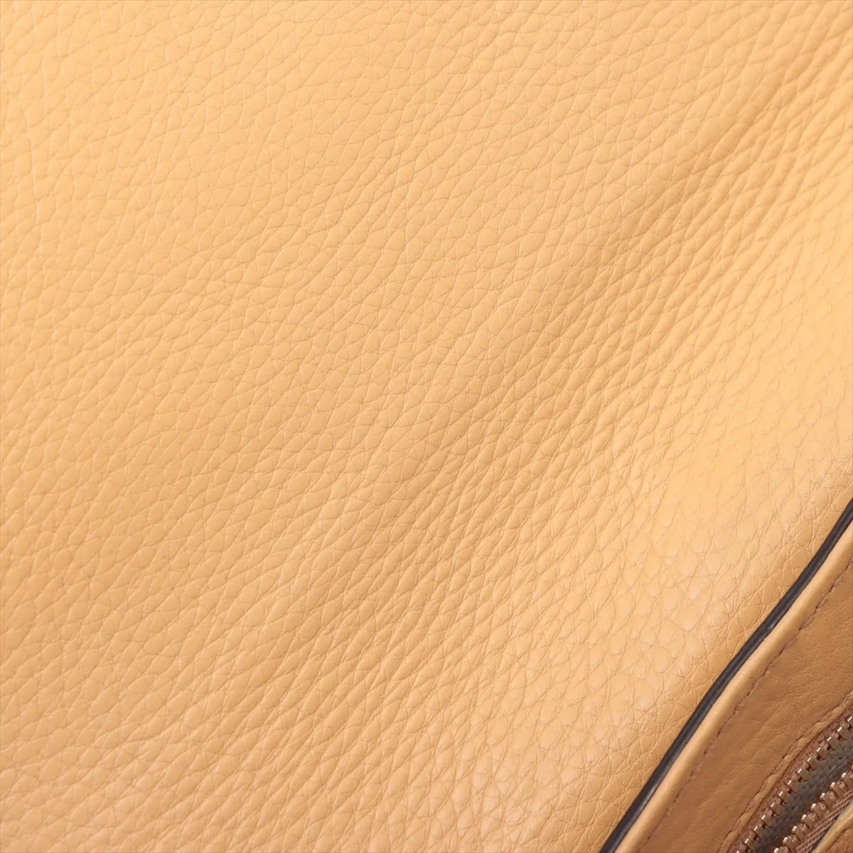 Gucci Soho Flap Tassel Chain Shoulder Bag Beige Leather 3460