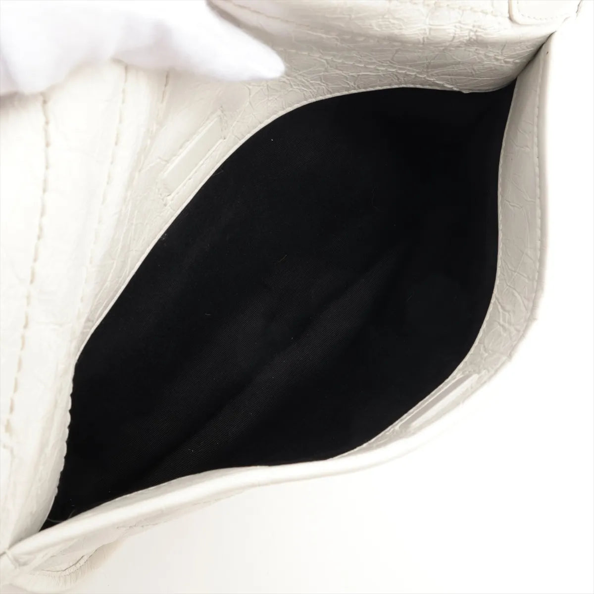 YSL Niki Medium Shoulder Bag White 3457