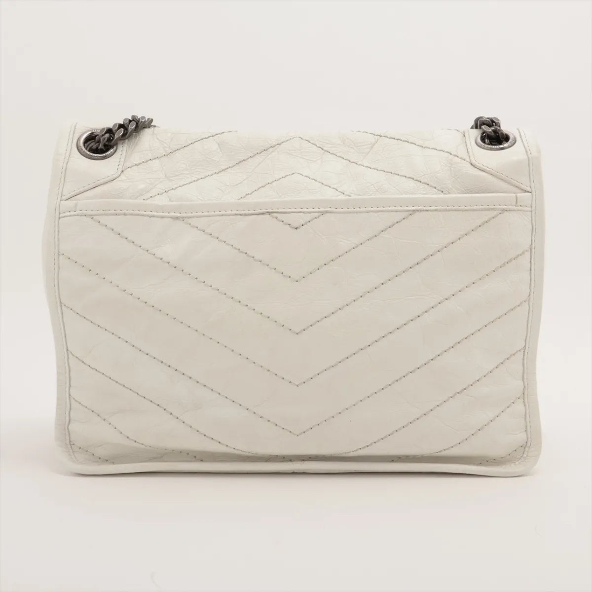 YSL Niki Medium Shoulder Bag White 3457