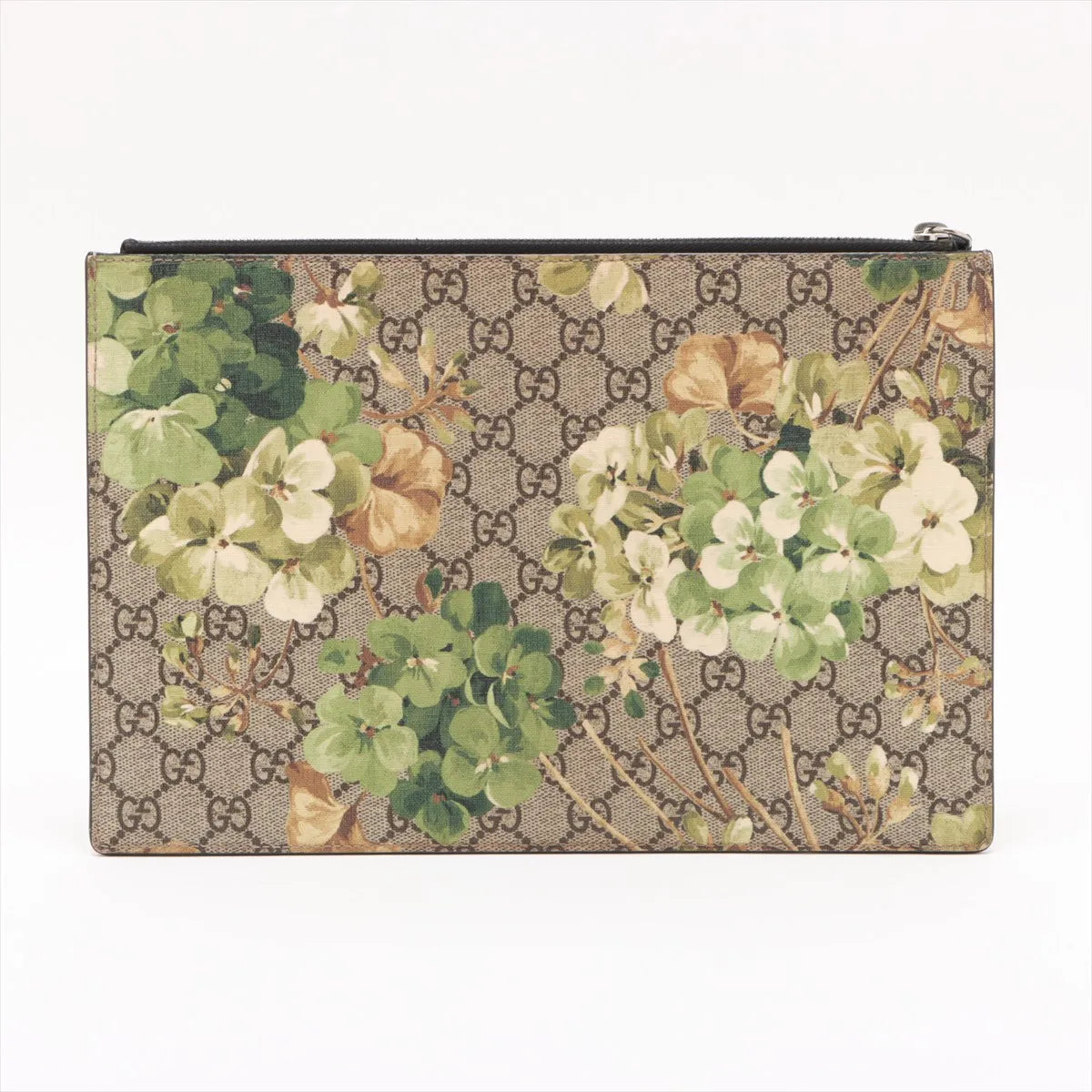 Gucci GG Blooms Wristlet Clutch Bag Green 3467