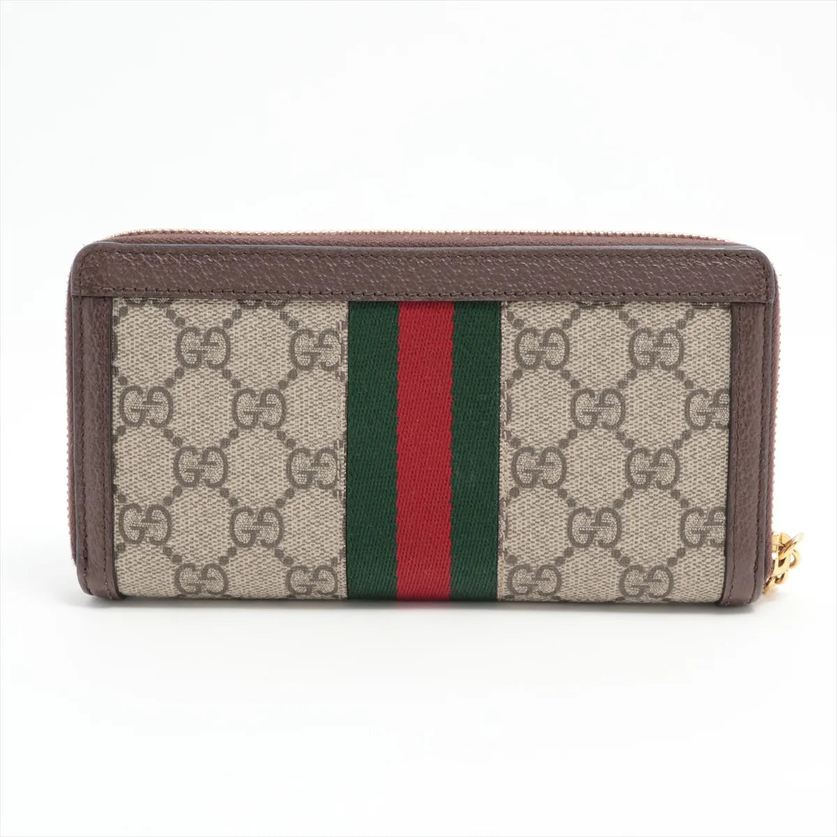 Gucci Ophidia Zippy Wallet GG Supreme Beige Brown 3490