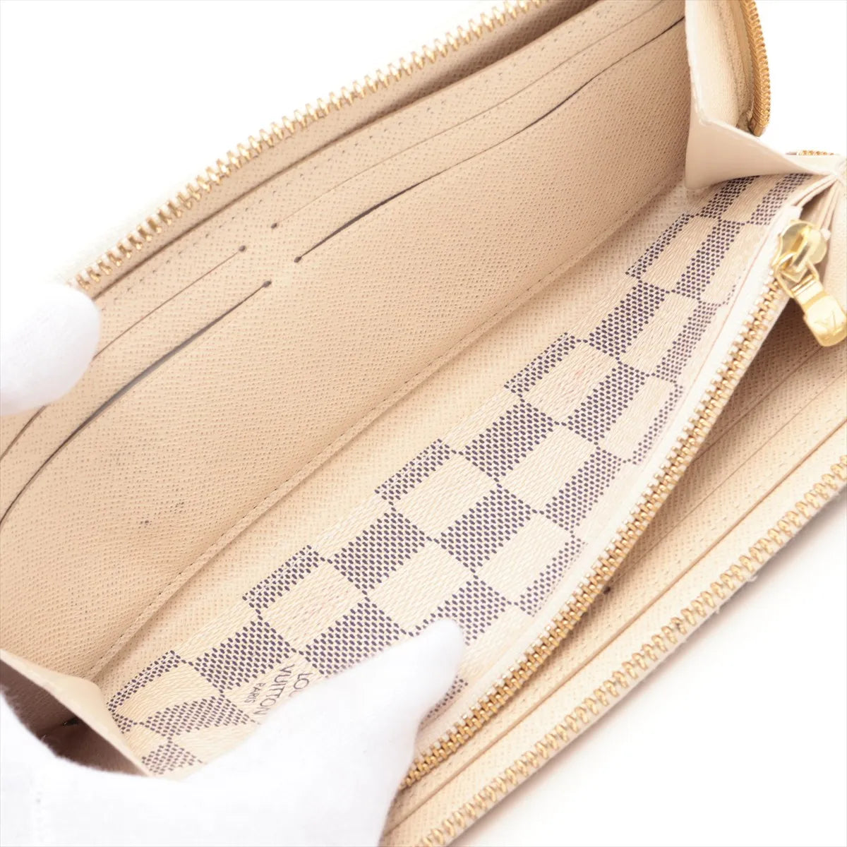 Louis Vuitton Clemence Wallet Damier Azur 3491