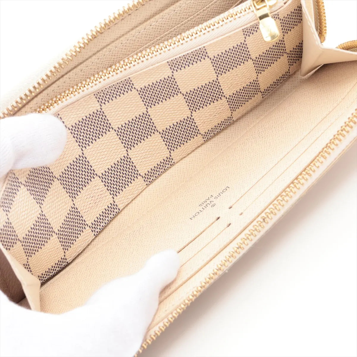 Louis Vuitton Clemence Wallet Damier Azur 3491