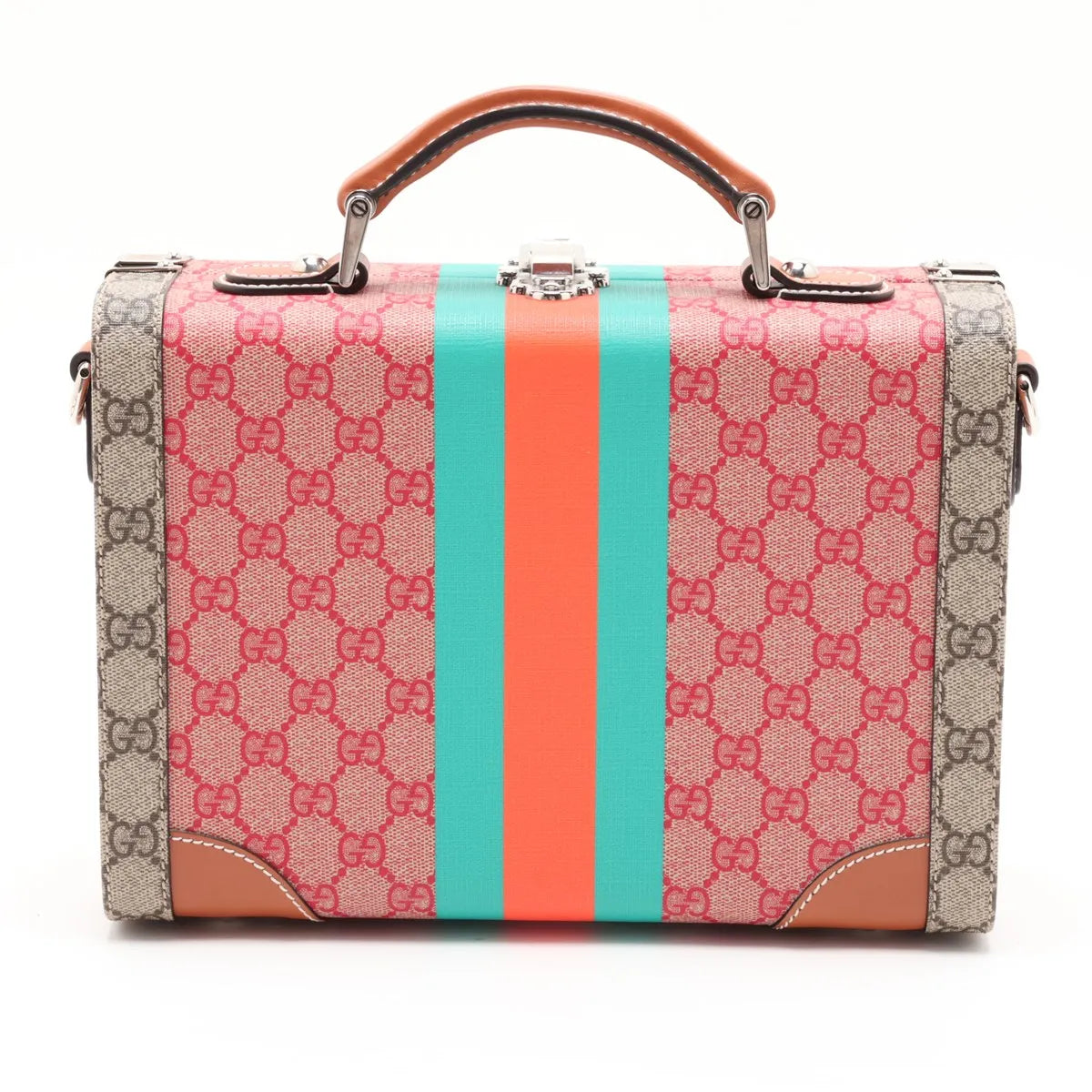 Gucci x Dans Le Vert Mini Retro Savoy Top Handle Beauty Case 2-Way Bag GG Supreme Multicolor 3478