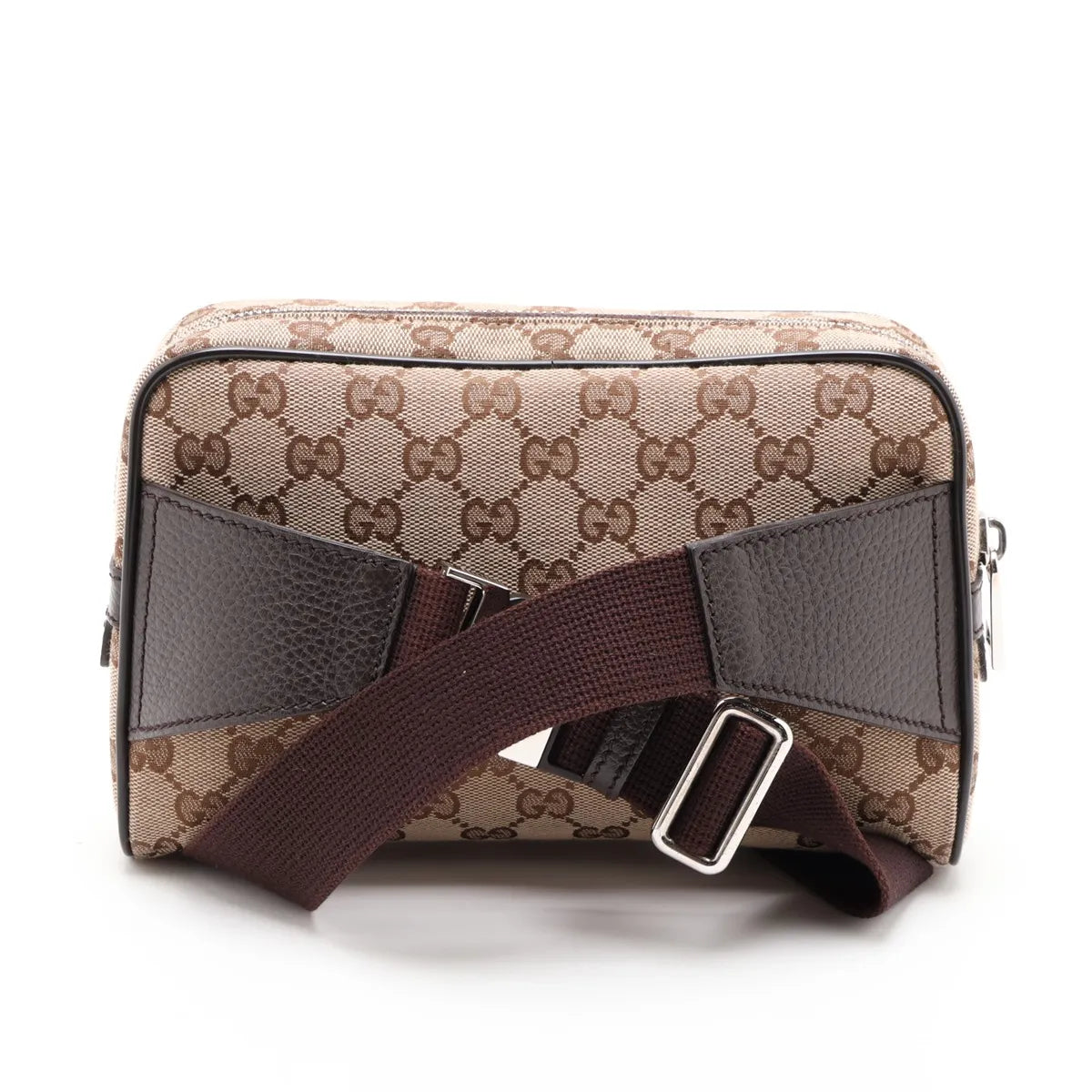 Gucci Sling Belt Waist Bag GG Canvas Brown 3479