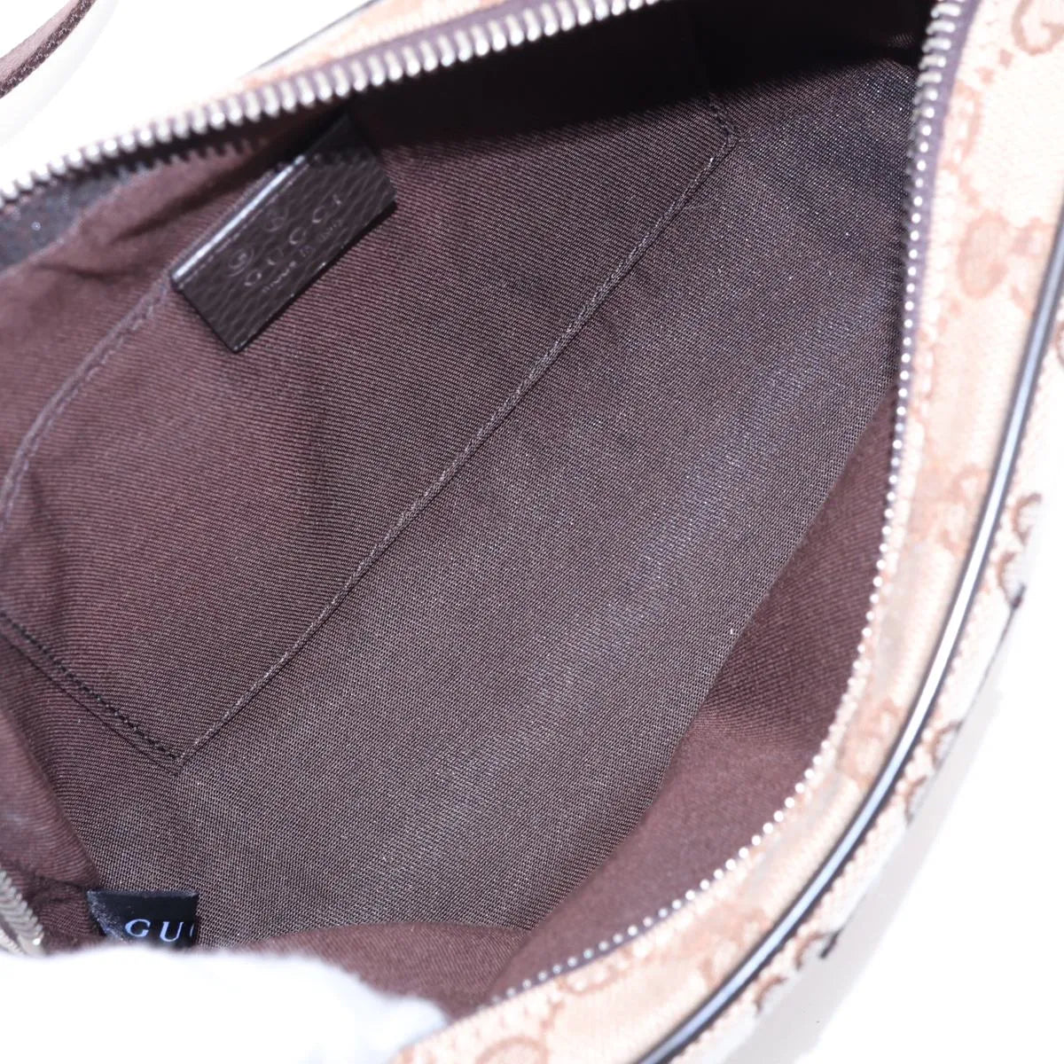 Gucci Sling Belt Waist Bag GG Canvas Brown 3479