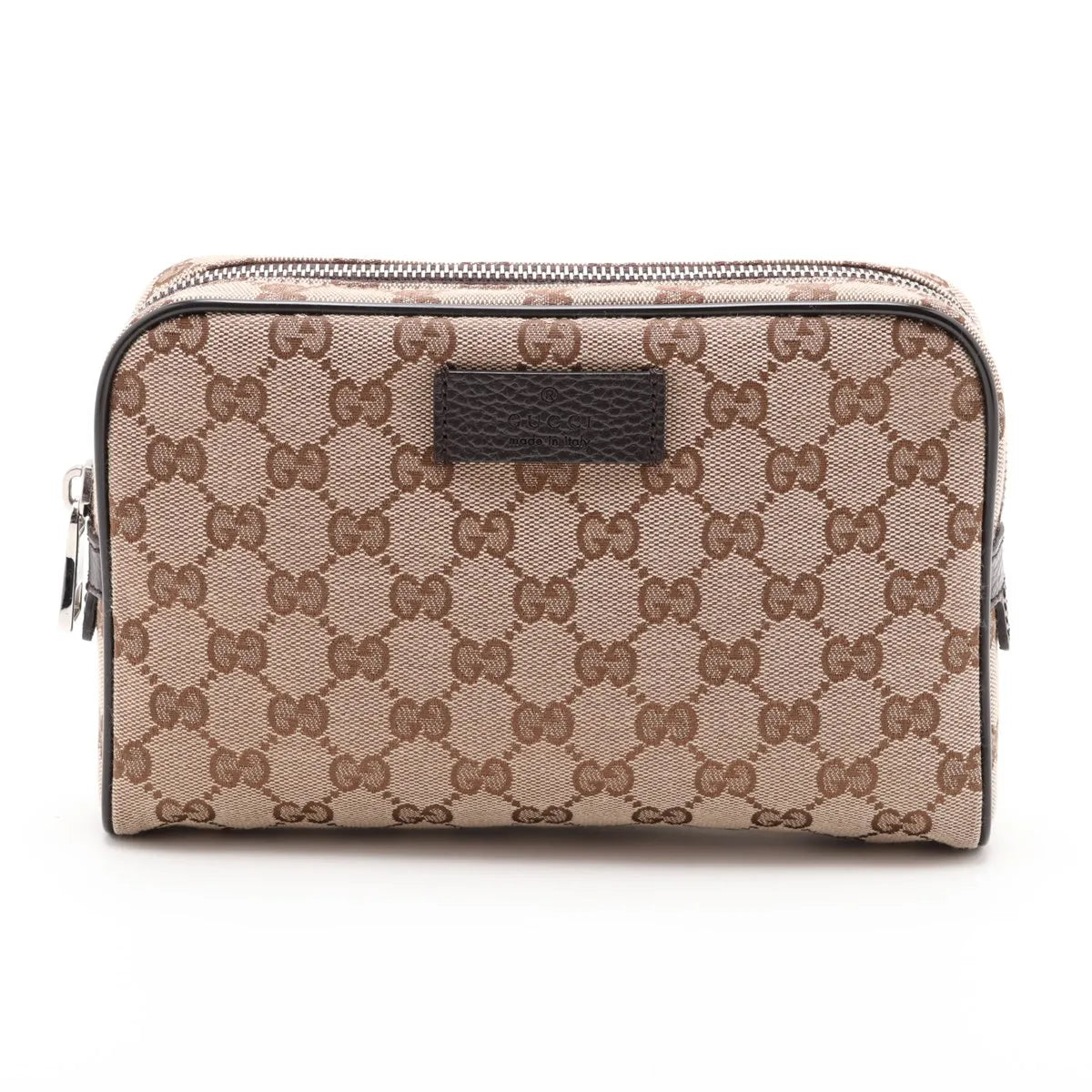Gucci Sling Belt Waist Bag GG Canvas Brown 3479