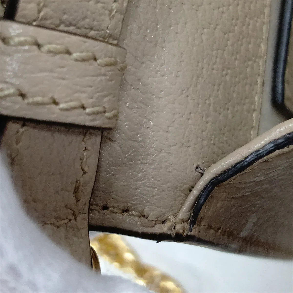 Gucci Ophidia Top Handle Padlock Chain Crossbody GG Supreme Beige 3485