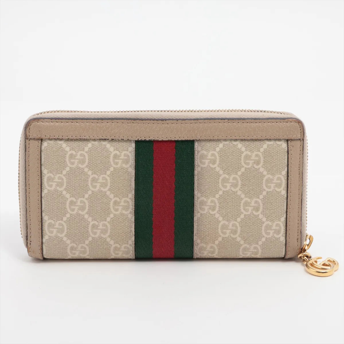 Gucci Ophidia Zippy Wallet GG Supreme Beige 3488