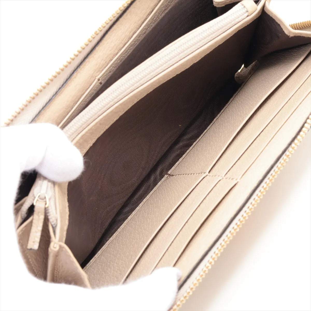Gucci Ophidia Zippy Wallet GG Supreme Beige 3488