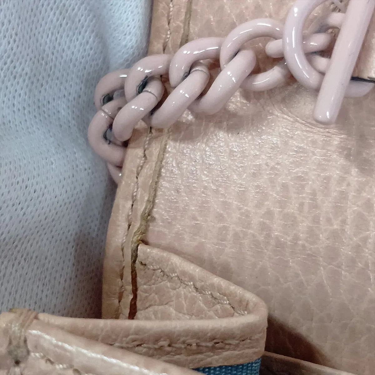 Gucci GG Marmont Wallet on Chain Pink Leather 3483