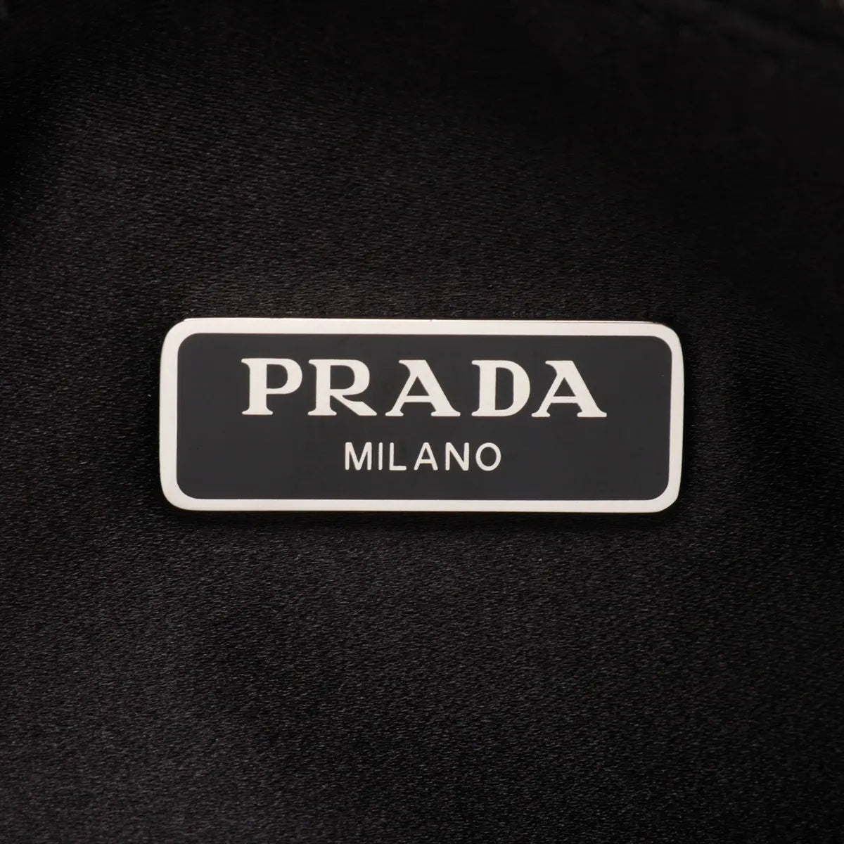Prada Re-Edition 2005 Crossbody Satin Crystal Rhinestone Black 3486
