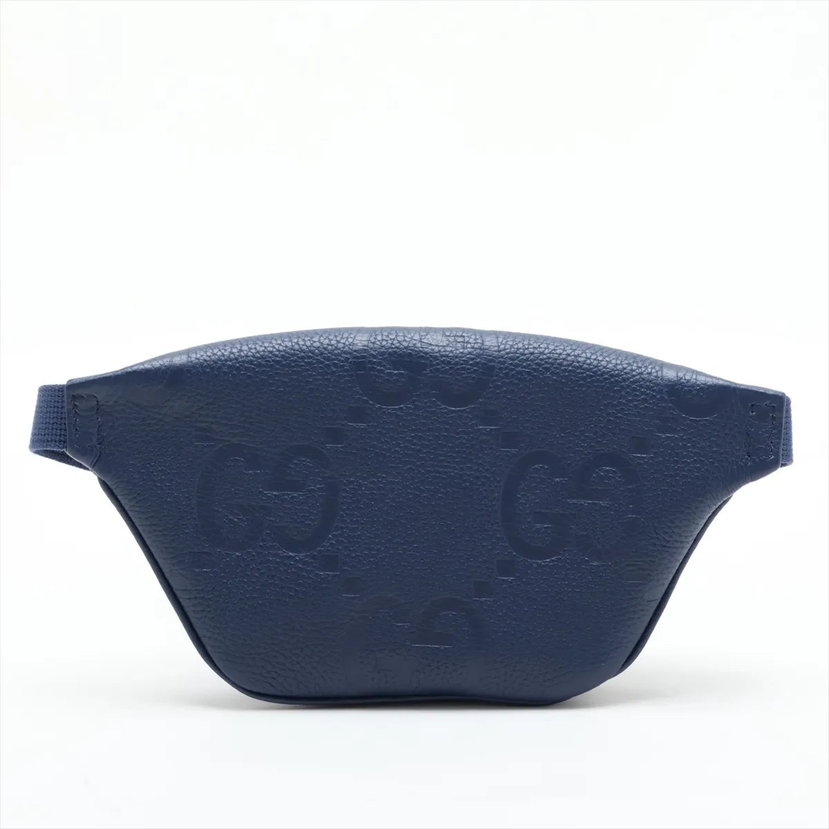 Gucci Jumbo GG Belt Bag Navy Blue Leather 3517
