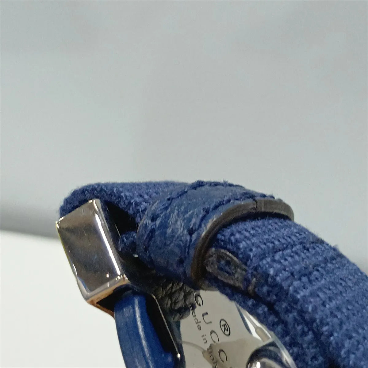 Gucci Jumbo GG Belt Bag Navy Blue Leather 3517