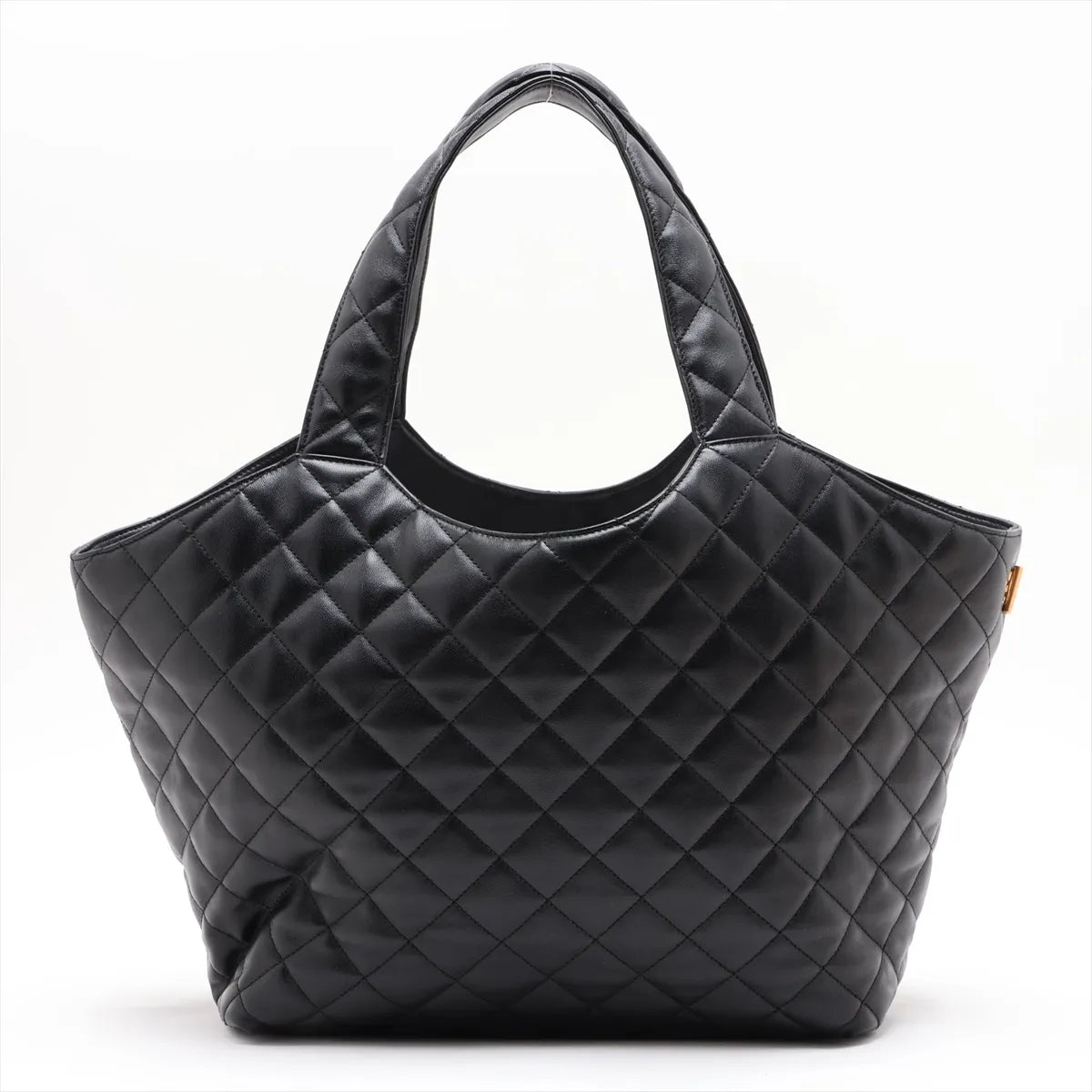 YSL Icare Medium Tote Black Leather 3515