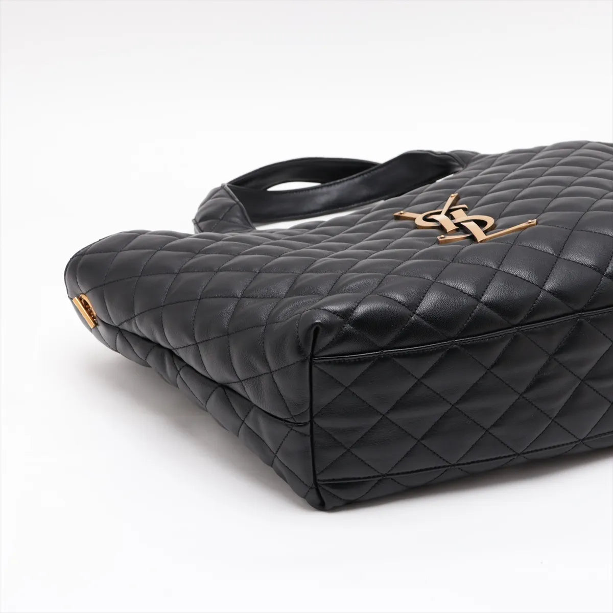 YSL Icare Medium Tote Black Leather 3515