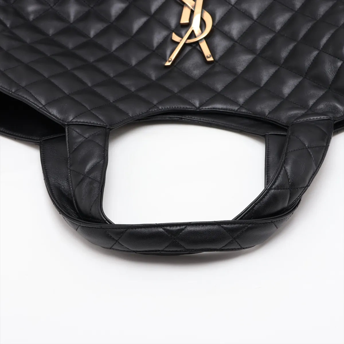 YSL Icare Medium Tote Black Leather 3515