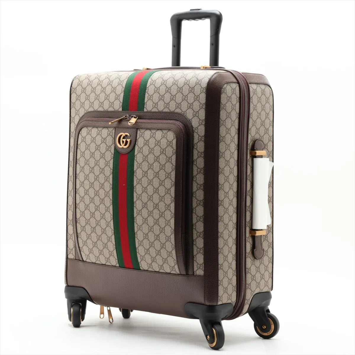 Gucci GG Supreme Rolling Suitcase Beige Brown 3516