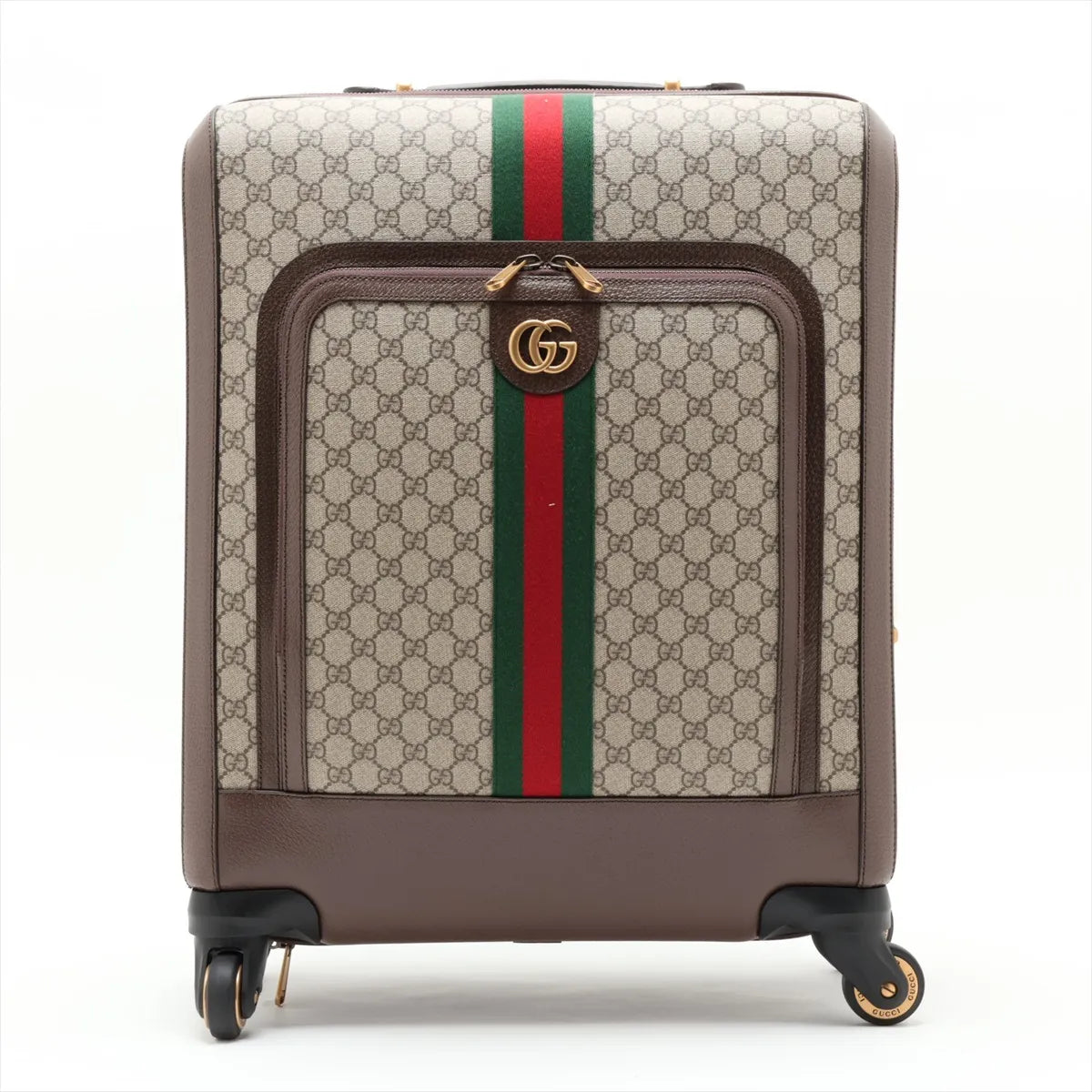 Gucci GG Supreme Rolling Suitcase Beige Brown 3516