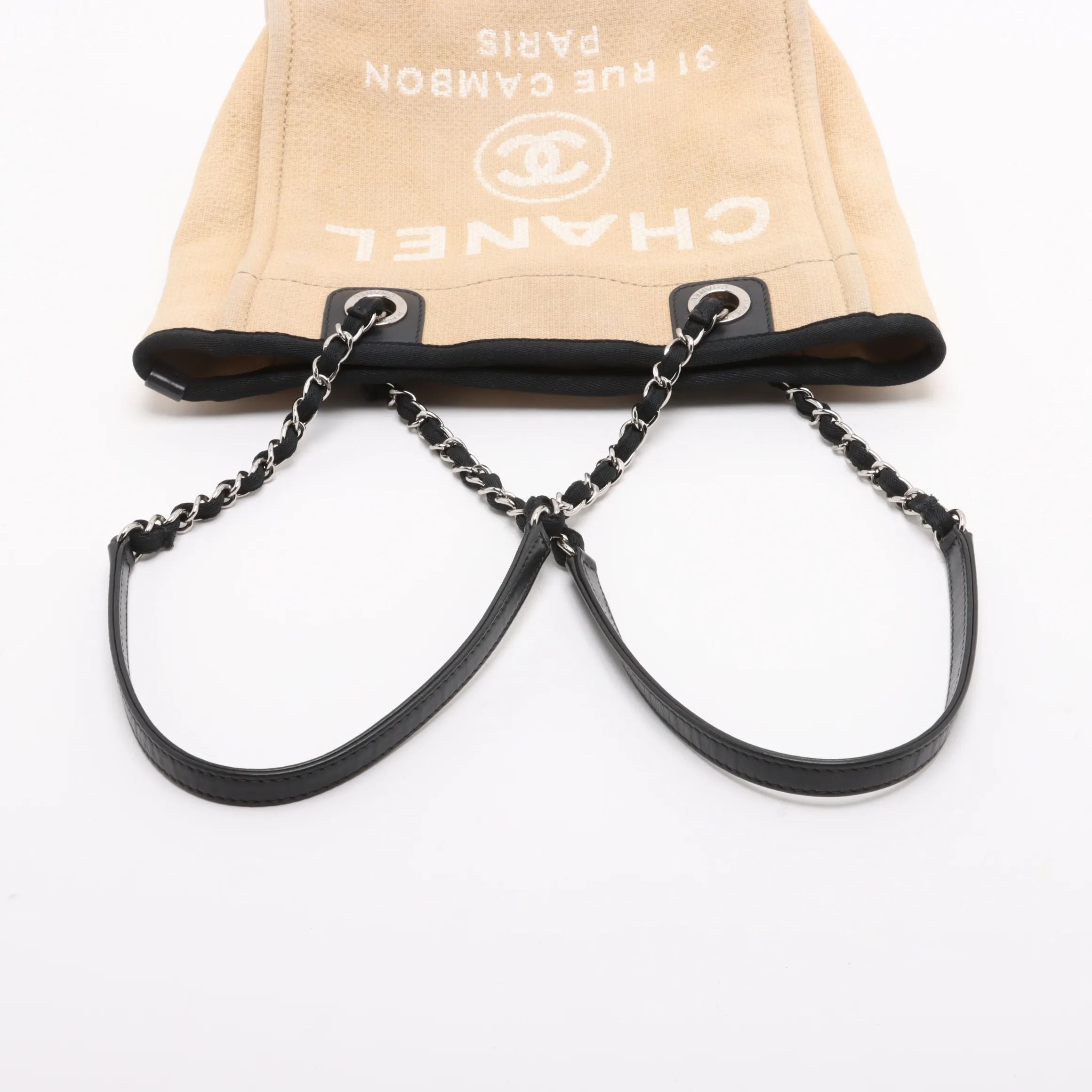Chanel Deauville PM Beige Canvas 2943