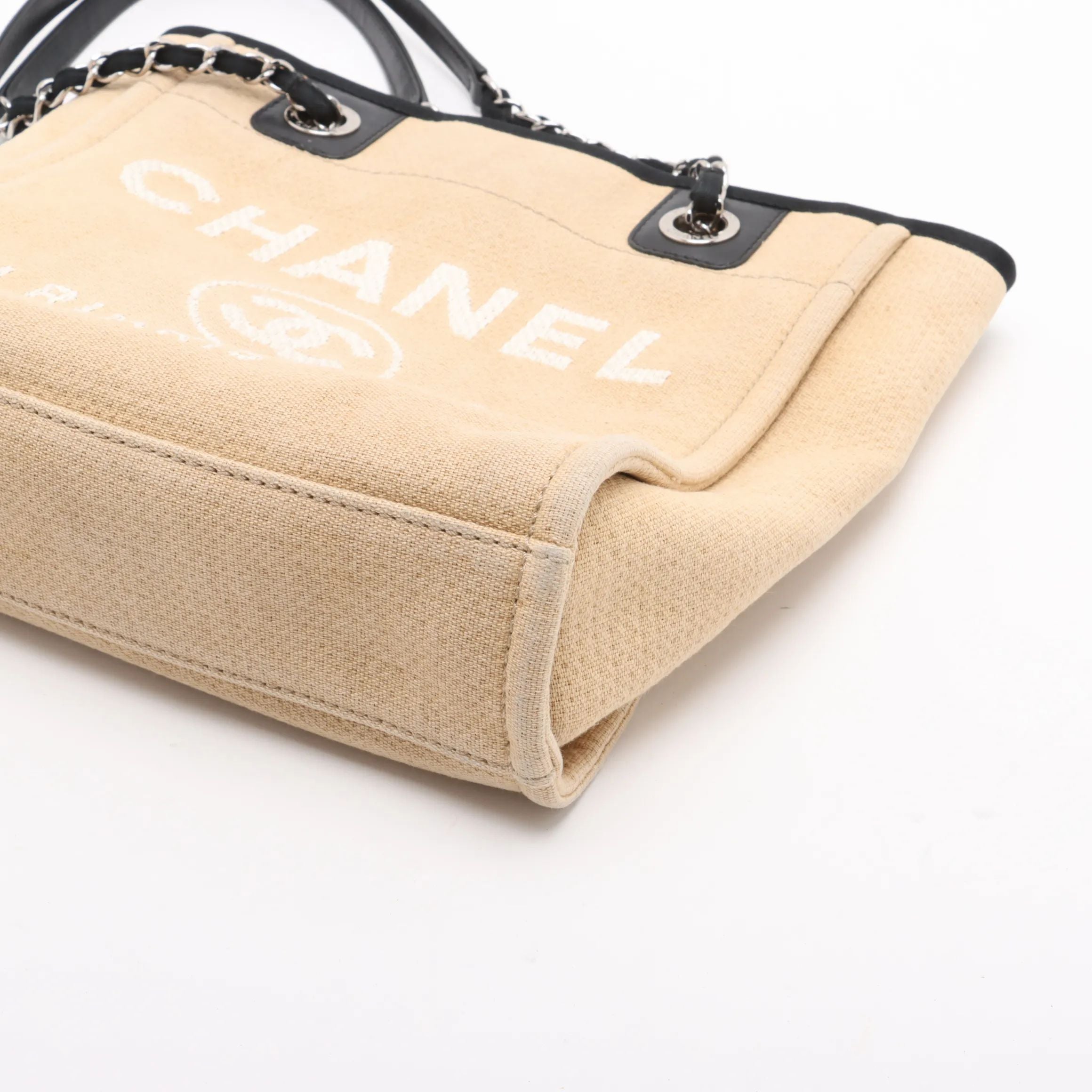 Chanel Deauville PM Beige Canvas 2943