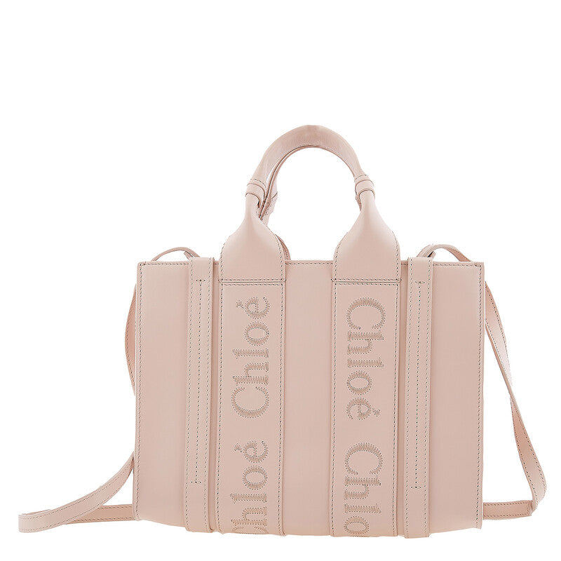 Chloe Small Woody Tote Light Pink