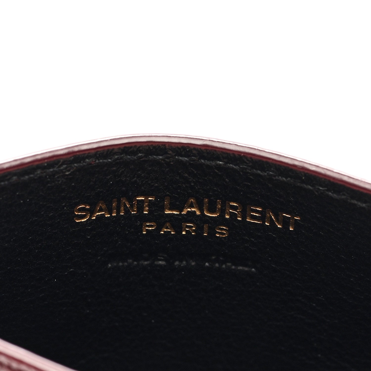 YSL Cassandre Cardholder Burgundy Red
