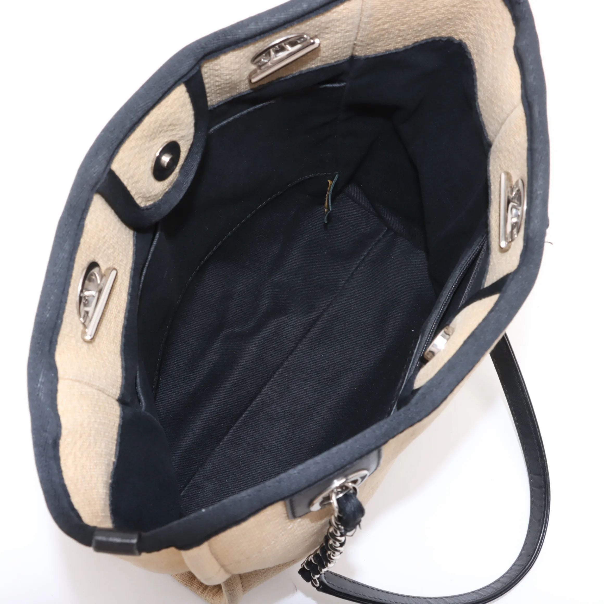 Chanel Deauville PM Beige Canvas 2943