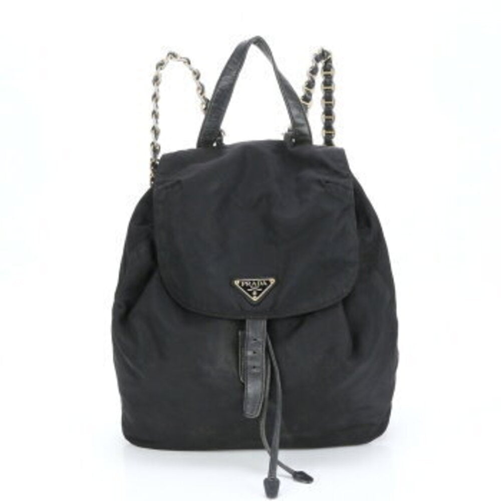 Prada Nylon Chain Backpack Black 3032