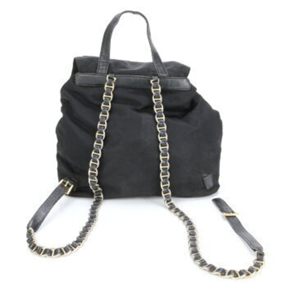 Prada Nylon Chain Backpack Black 3032