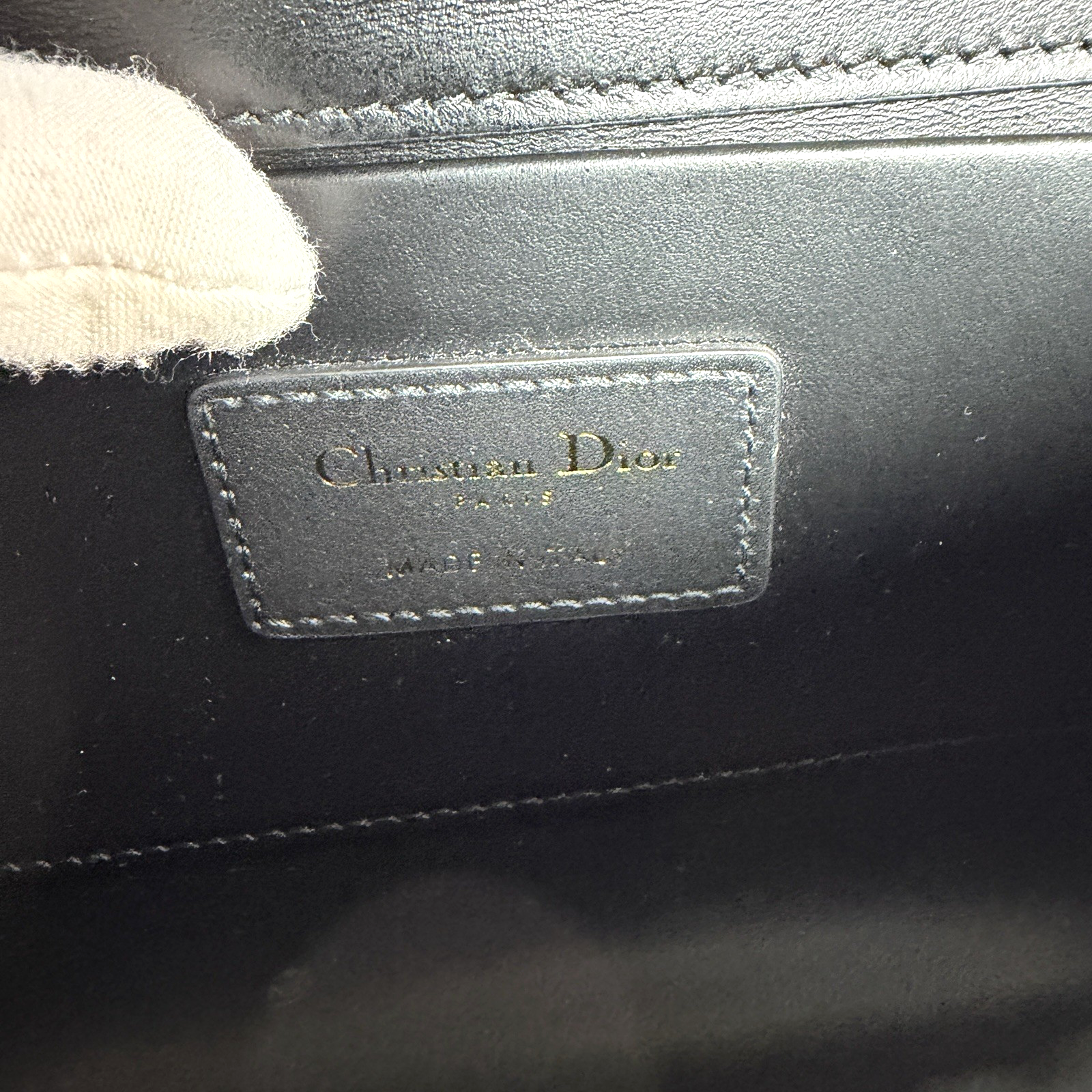 Dior 30 Montaigne East West Black Leather 1440
