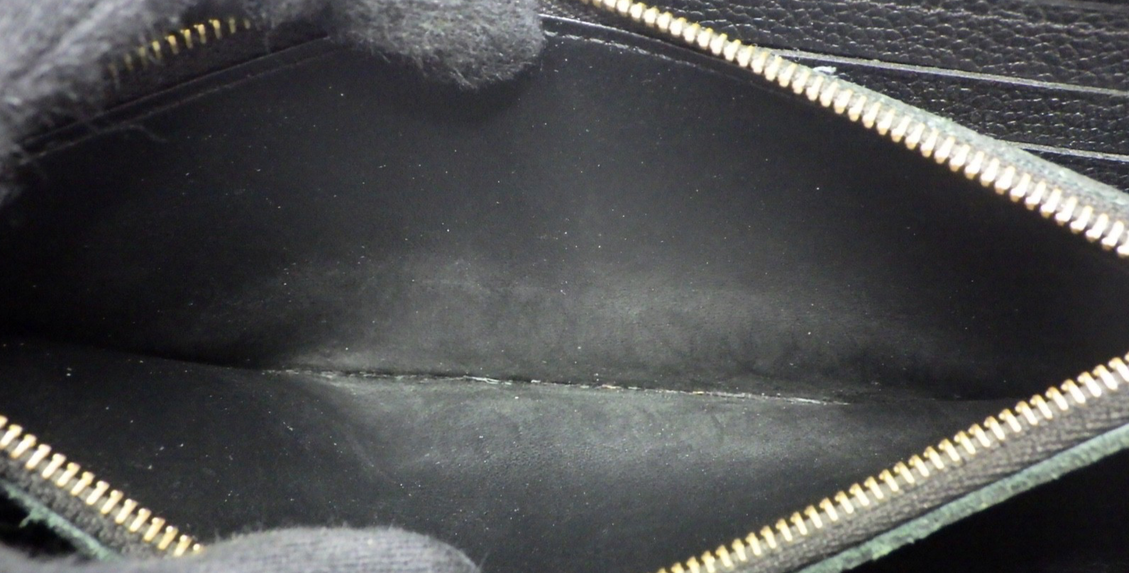 Louis Vuitton Clemence Wallet Black Empreinte 3176