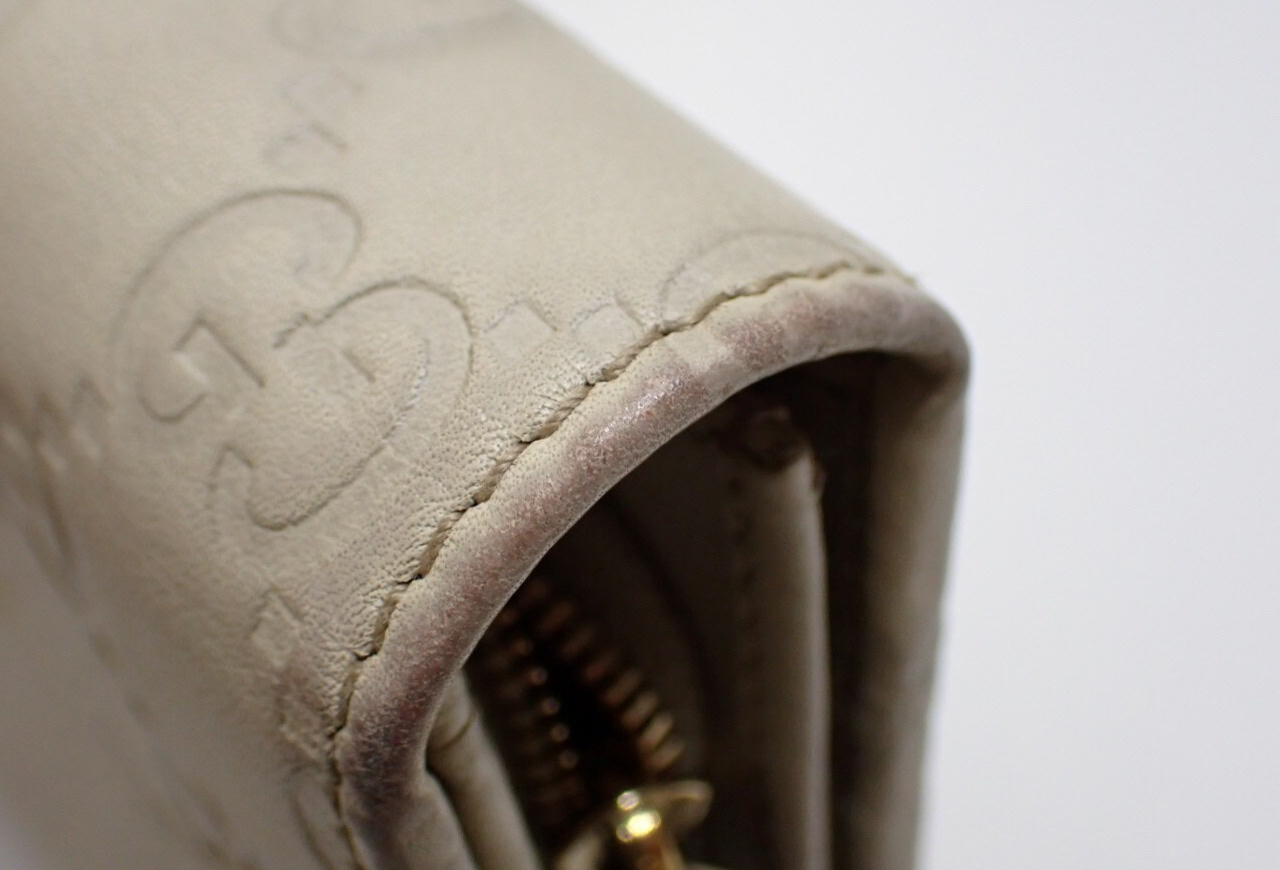 Gucci Chain Wallet Ivory Guccisima 3173